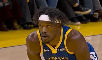 半场战罢:勇士67-41大比分领先开拓者,巴特勒得到11分